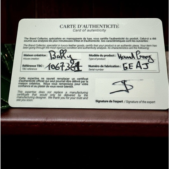 Vintage Bally Leather Duffle Bag | Pristine Condition | Authentic w/ Card - Picture 16 of 16